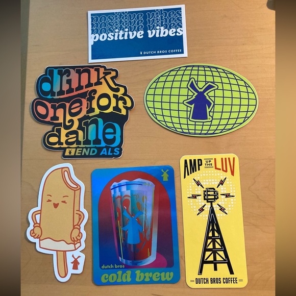 Zombie, Christmas, Arizona Rare Hard to Find Dutch Bros Stickers Mystery Bundle - Picture 5 of 16
